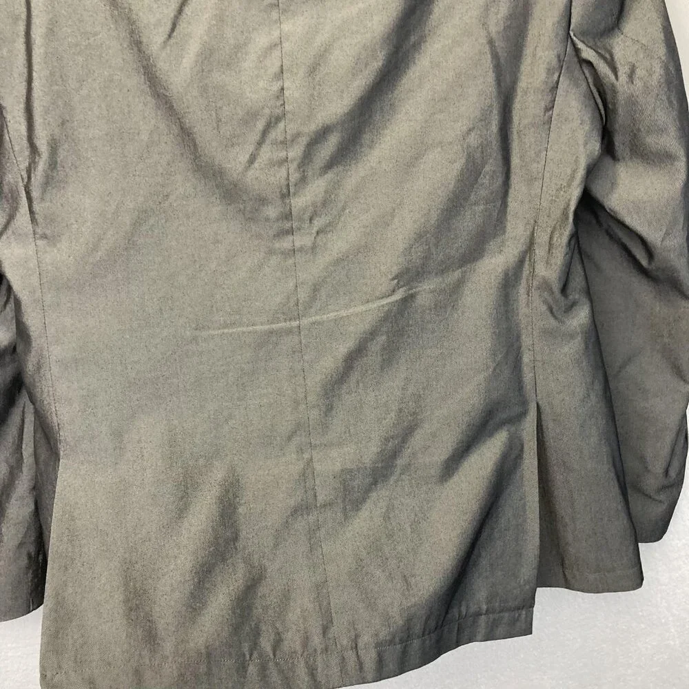 John Varvatos USA Unlined Blazer Jacket Mens‎ 44R Gray Sport Coat Cotton Blend
